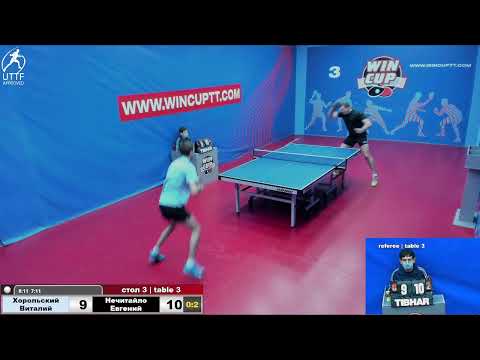 Вавренюк 3-2 Каленик/Хорольский 0-3 Нечитайло Турнир Восток 6 WINCUP  30.11.21 ПрямаяТрансляция Зал3