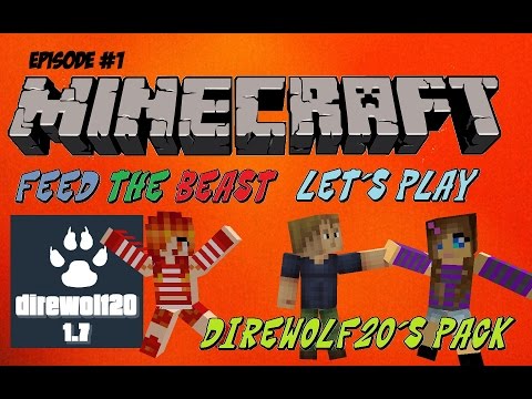 Minecraft Lets's Play Direwolf20 Feed the Beast 1.7.10 - Episode 1