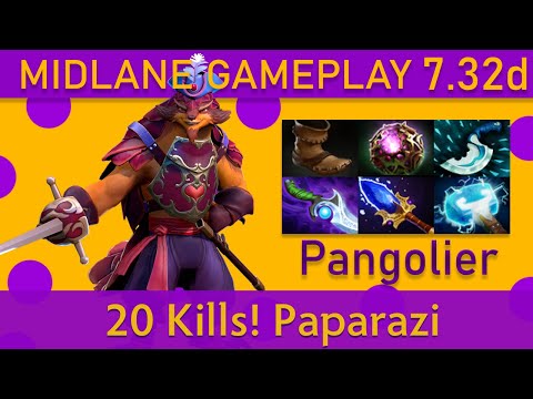 💥20 Kills! Paparazi灬 Pangolier Mid Gameplay - Top MMR Dota 2