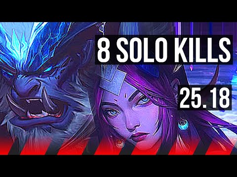 TRUNDLE vs IRELIA (TOP) | 8/0/2, 8 solo kills, Legendary | KR Master | 25.18