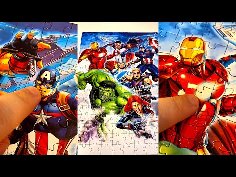Marvel AVENGERS Disney Puzzle Games - Captain America, Hulk, Iron Man, Thor