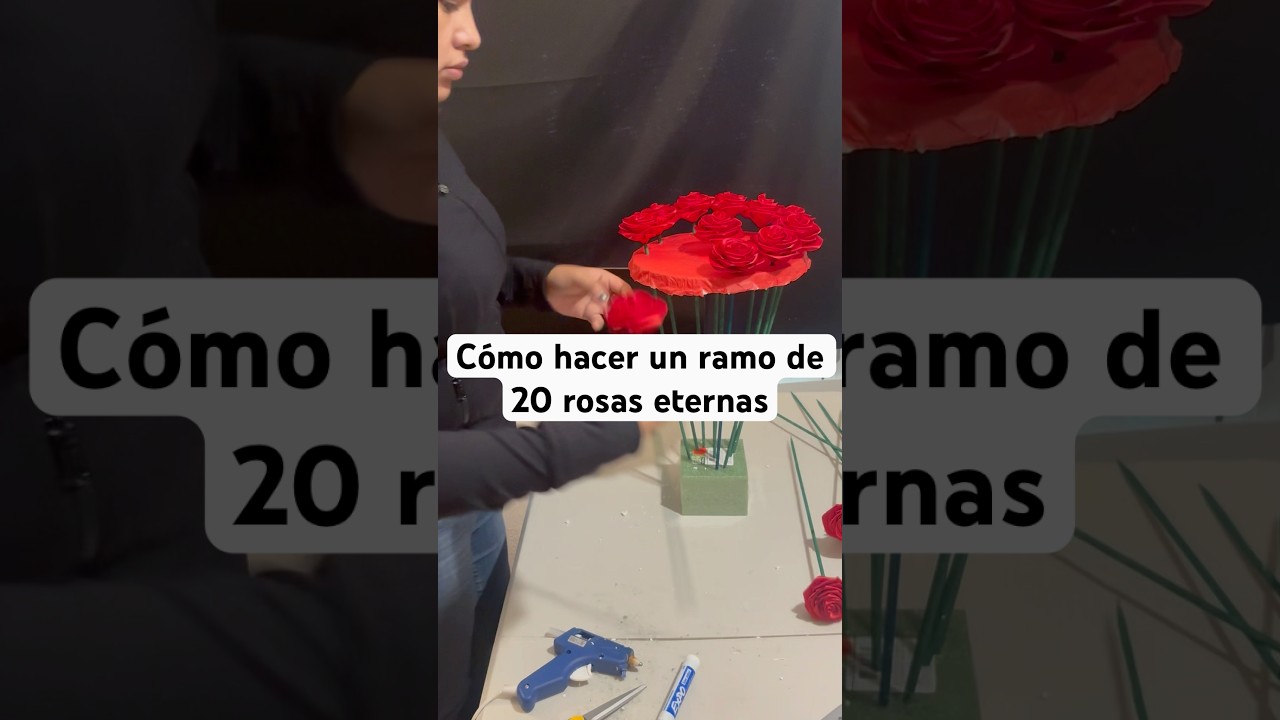 Cómo hacer un ramo de 20 rosas eternas #ramos #rosaseternas  #tutorial