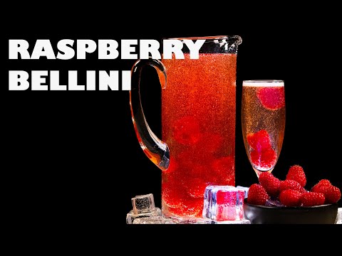 How to Make a RASPBERRY BELLINI - 4K UHD