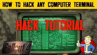 Fallout 4 How to Hack any Computer Terminal