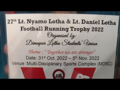 Late Nyamo Lotha memory football tournament match senjum  vs cidekima