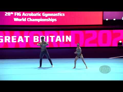 Great Britain (GBR) - 2022 Acrobatic Worlds, Baku (AZE) - Balance Qualification  Mixed Pair