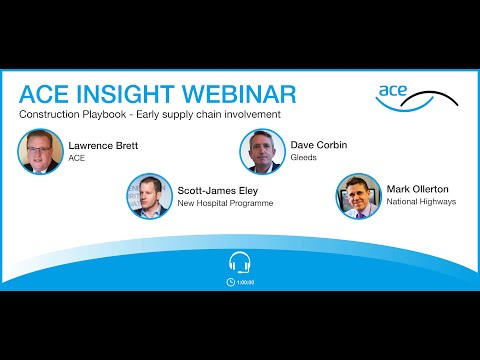 Construction Playbook - Early supply chain involvement