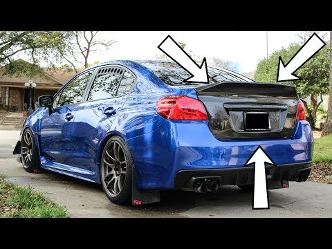 Carbon Fiber Trunk Install 2015+ Subaru Wrx/Sti 2016 2017 2018