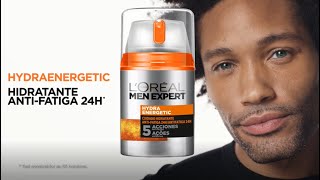 L`oreal Hydraenergetic Hidratante Anti-fatiga 24h | L'Oréal Men Expert anuncio