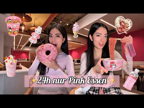 Eating only pink for 24 hours ✨🦋