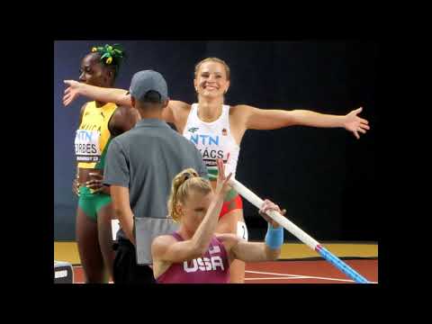 Takács Boglárka a 100 m-es síkfutás elődöntőjében