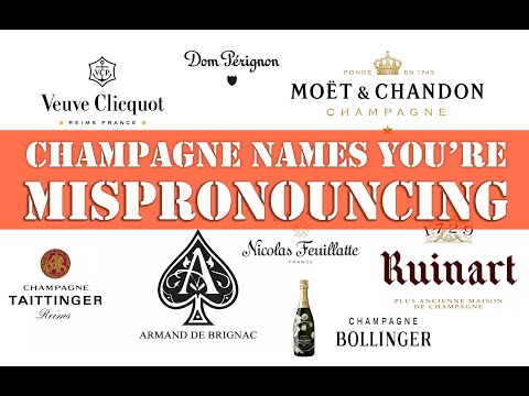 How to Pronounce 60 CHAMPAGNE Brands? (CORRECTLY) French Pronunciation