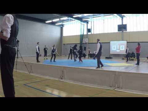 Sabre - Pool 3 - Alexander Lundqvist (blue) vs Anna-Lotta Eriksson (red)