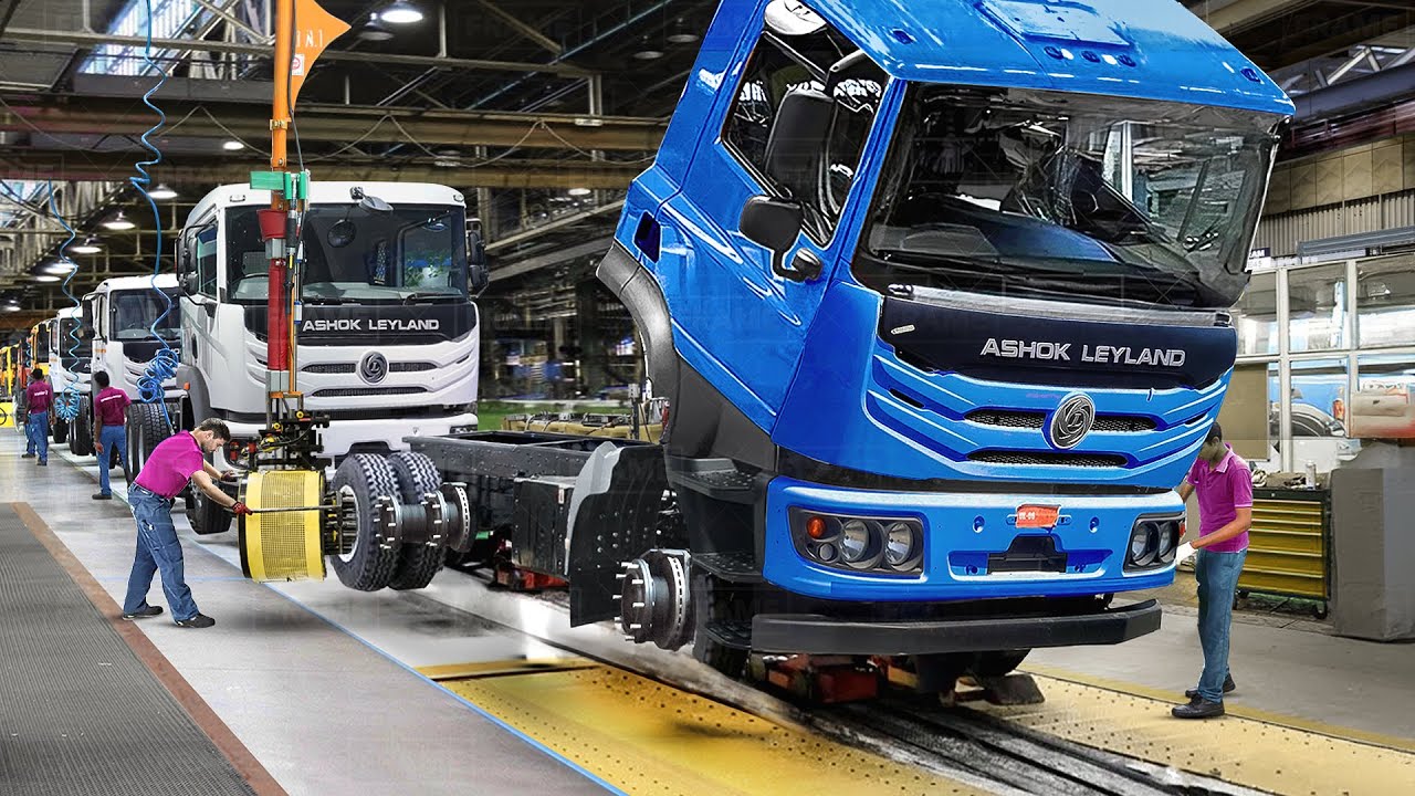 How India Builds its Massive Trucks Inside Giant Factory - Production Line