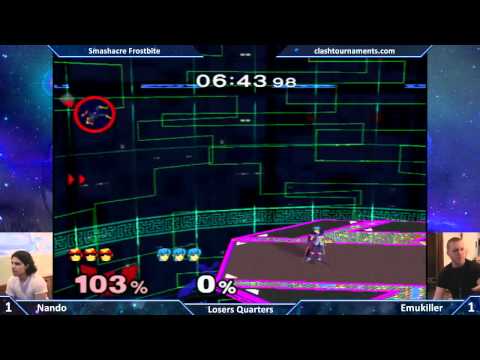 Smashacre Frostbite - Nando vs Emukiller - SSBM