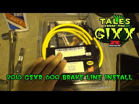 2011-2015 Suzuki GSXR 600 Brake Line Install