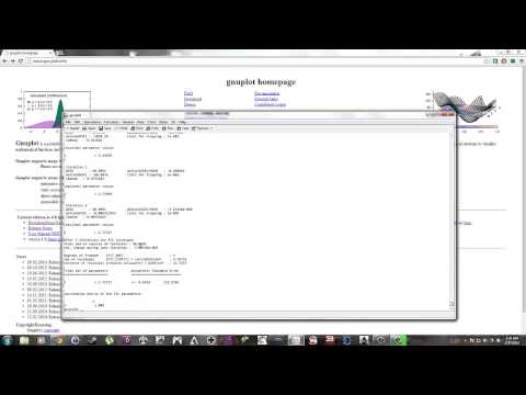 Beginners Gnuplot Fitting Tutorial