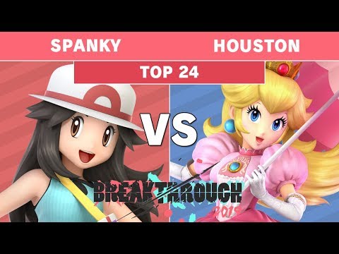 BreakThrough 2019 - Spanky (Pkmn Trainer) Vs Houston (Peach) Top 24 Winners - Smash Ultimate