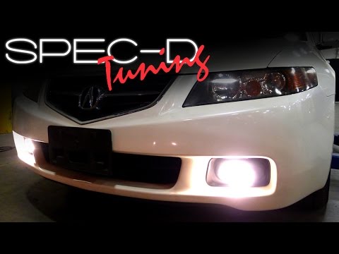 SPECDTUNING INSTALLATION VIDEO: 2004 - 2005 ACURA TSX FOG LIGHTS