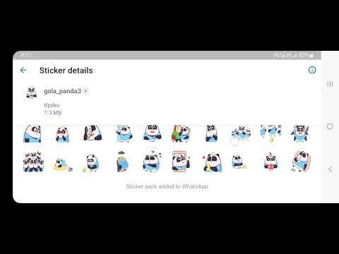 Animated Cute Panda WASticker