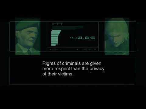 Metal Gear Solid 2: Sons of Liberty - Colonel A.I speech about information Warfare