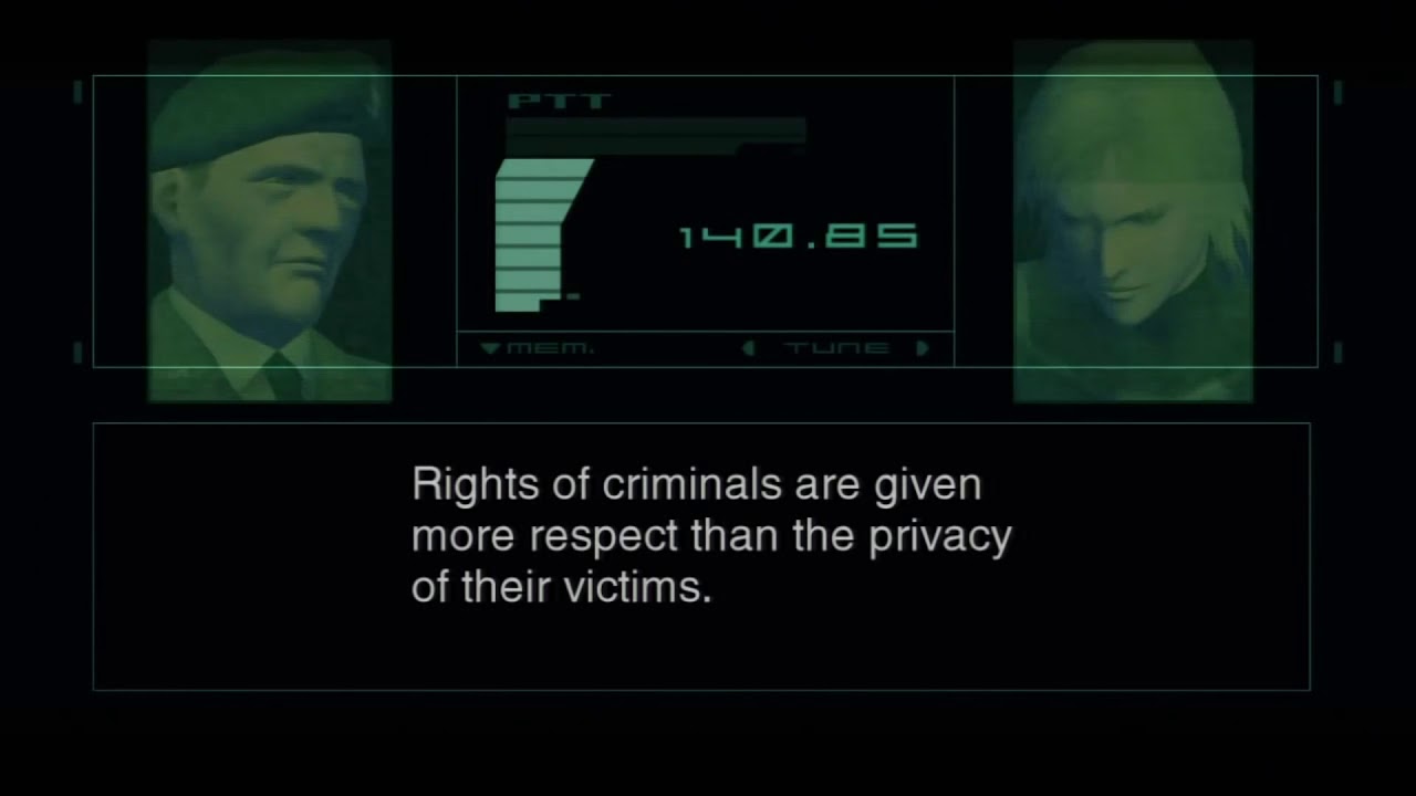 Metal Gear Solid 2: Sons of Liberty - Colonel A.I speech about information Warfare - YouTube