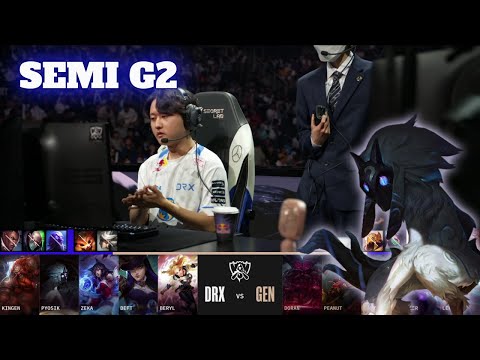 GEN vs DRX - Game 2 | Semi Finals LoL Worlds 2022 | Gen.G vs DRX - G2 full game