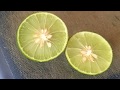 Lime juice hand care and wash your hands