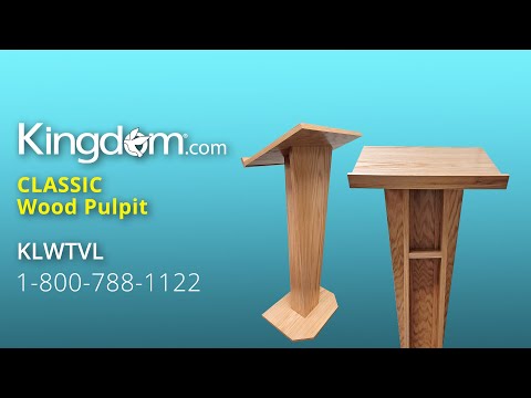 Classic Wood Pulpit, Podium, Lectern - KLWTVL
