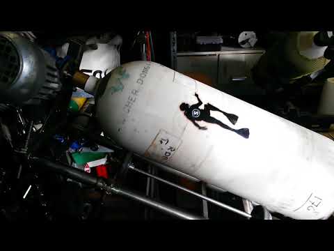 DIY scuba tank tumbler