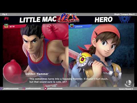 Losers Round 5 Pip (Hero) vs Magic Trumpet Man (Little Mac) (Peak 8-16-19)