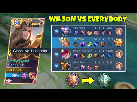WTF!? | GLOBAL LANCELOT INSANE 1 VS 5 HARD CARRY GAMEPLAY IN NEW SEASON!! (CRAZY MATCH!😱🔥)