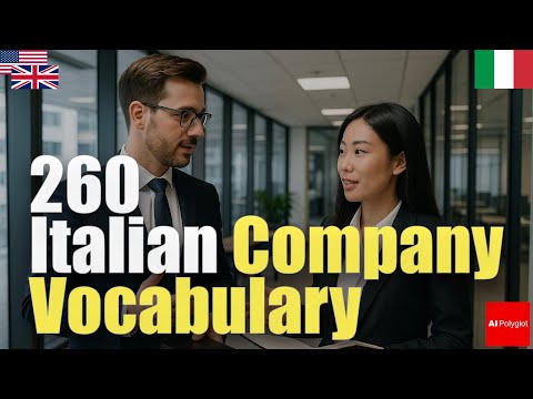 260 Italian Company Vocabulary | Passive listening | Must-Know | with hiragana