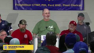 Daimler Truck Record Contract Rally live from UAW Local 3520 on 4/27/24