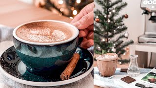 cozy coffee recipes for Christmas | minty mocha + gingerbread latte