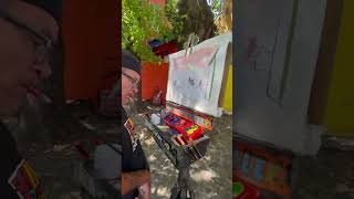 🇦🇷 No Hands Painting in Argentina Buenos Aires #shorts