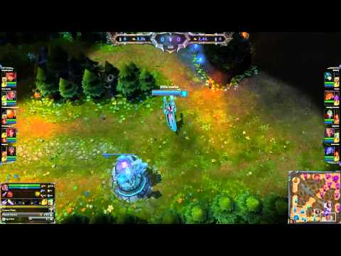 First Blood Bot Lane - Lucian Trapped - League Of Legends