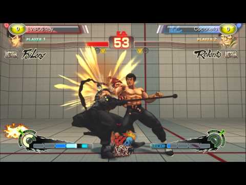 First Attack PR 2015 - USF4 Semis - EVB DS Ray (Fei Long) vs Cocaneta (Rolento)