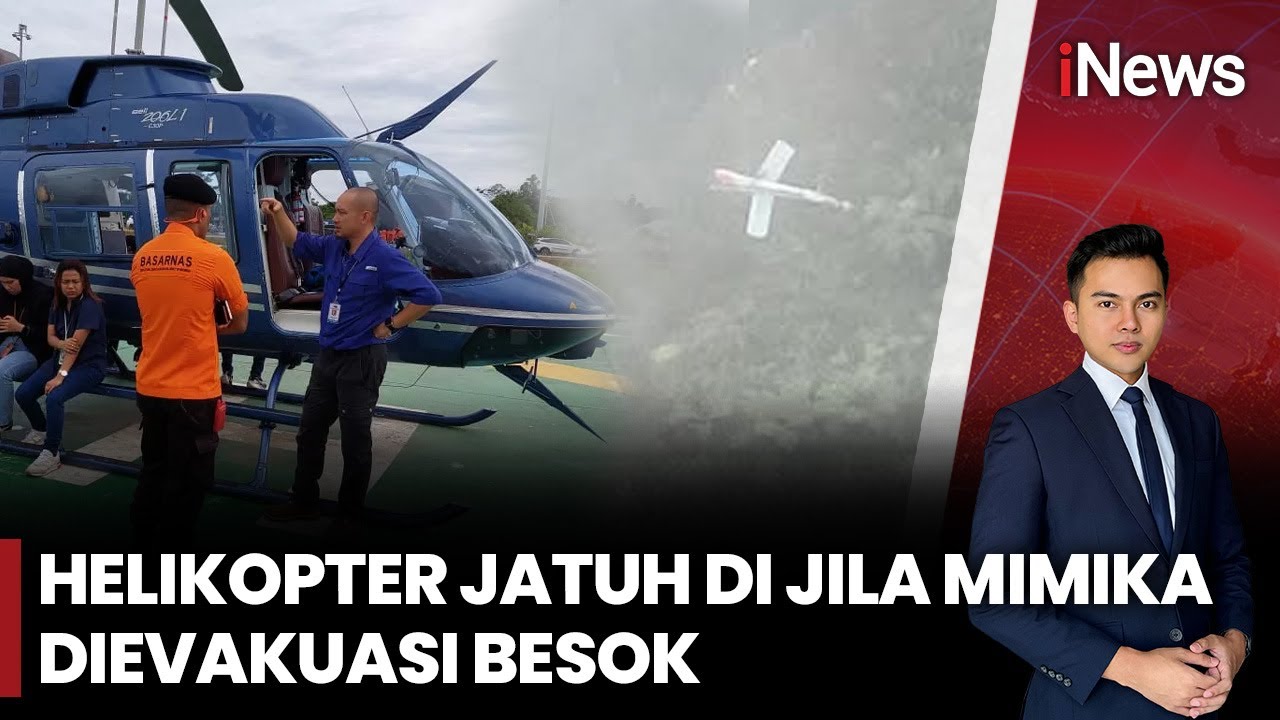 Terkendala Cuaca Buruk, Evakuasi Helikopter Jatuh di Jila Mimika Dilakukan Besok |iNews Malam (10/9)