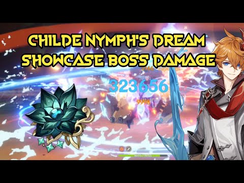 Childe Nymph's Dream Showcase Boss Damage【Genshin Impact Mobile】