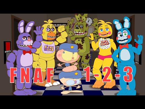 Maratona Mongo e Drongo em FNAF 1 2 3 - Five Nights at Freddy's 1, 2 e 3 com Mongo e Drongo