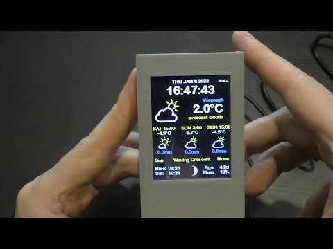 How to make a weather station with a color display