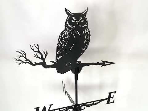 Флюгер на крышу Сова, ветряк на дом - фото 1 - id-p1428208448