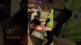 How much is this in dollars? Each black chip is $100 👀🖤 #poker #usa #casino