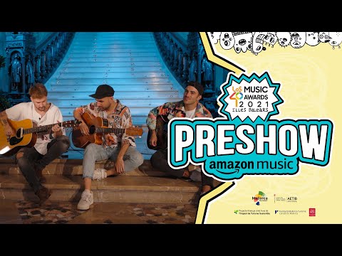 Dani Fernández, Nil Moliner y Álvaro de Luna en el PRESHOW de LOS40 MA 2021 by Amazon Music