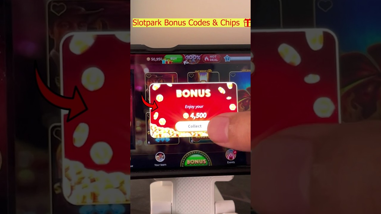 Slotpark Free Chips & Bonus Code 🎁 😍 | Collect Bonus Codes and Redeem Chips #slotpark