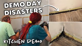 It's Officially DEMO DAY at our First House! // Kitchen Demolition