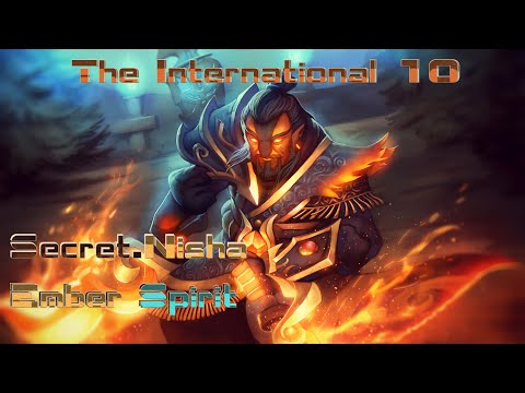 Secret.Nisha Ember Spirit | Турнирная игра Dota 2 | Геймплей [Смотри и учись][The International 10]