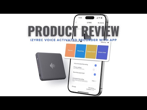 iZYREC 64GB Smart Voice Recorder Review: Is it the Ultimate Recording Solution? #voicerecorder