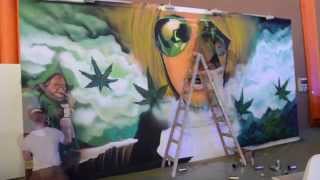 Arte Ubano en Málaga en feria del Cannabis 2015 